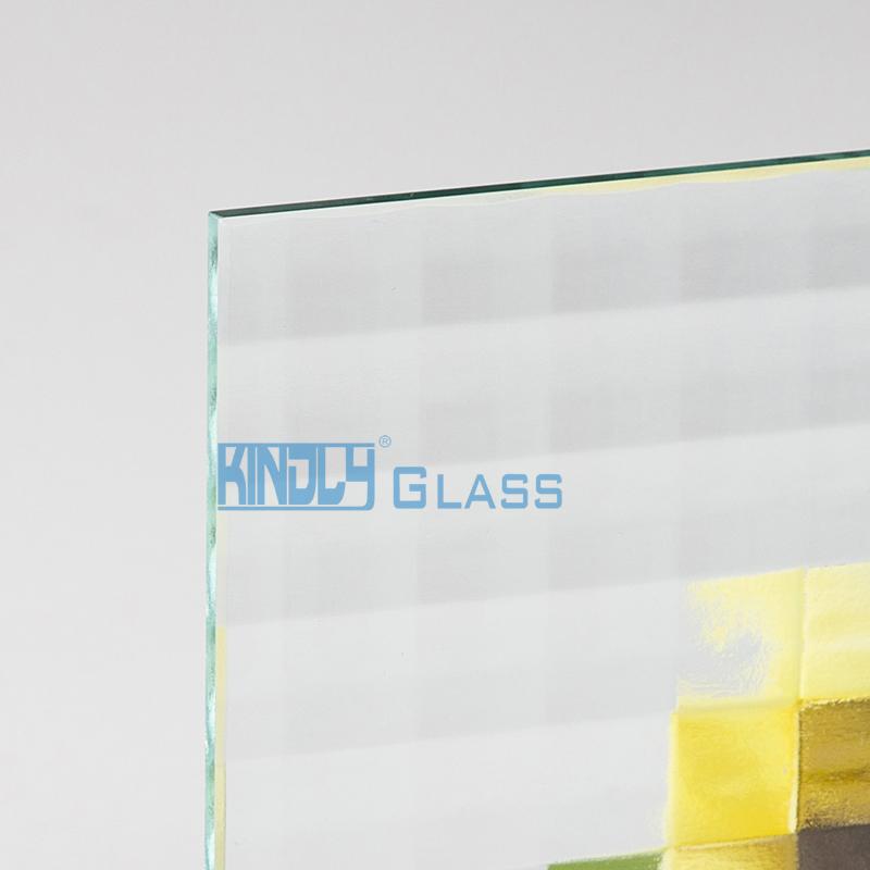 Vidrio impreso nudo cruzado transparente 